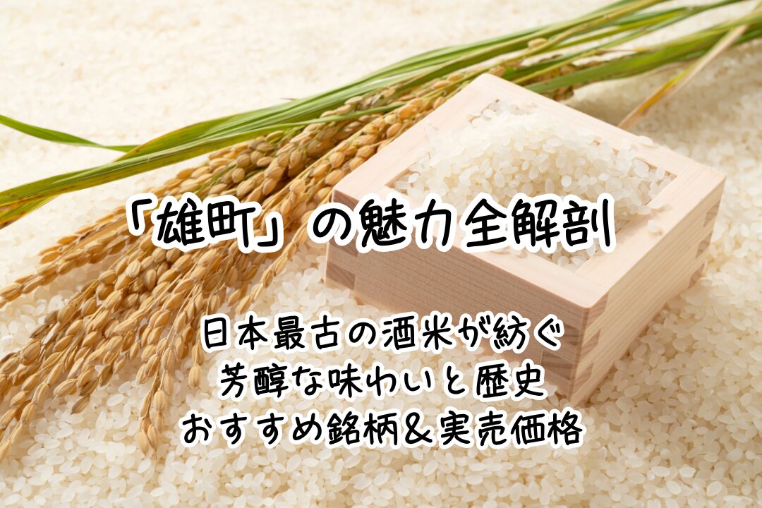 「雄町」の魅力全解剖｜日本最古の酒米が紡ぐ芳醇な味わいと歴史・おすすめ銘柄＆実売価格