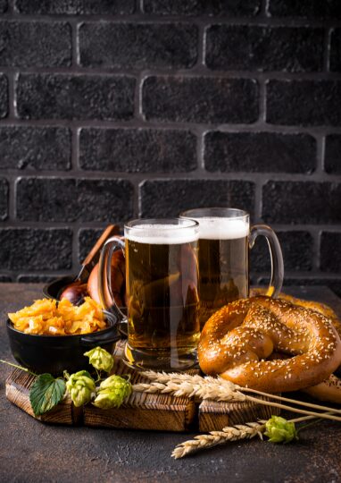 ビールを楽しむ