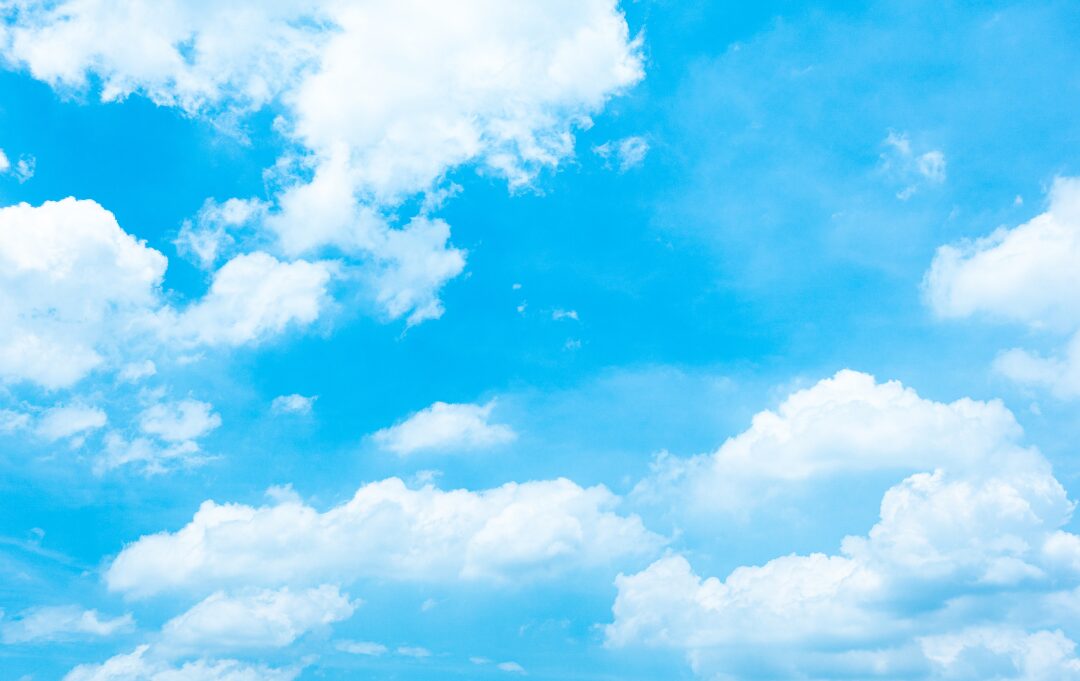 晴れた空
